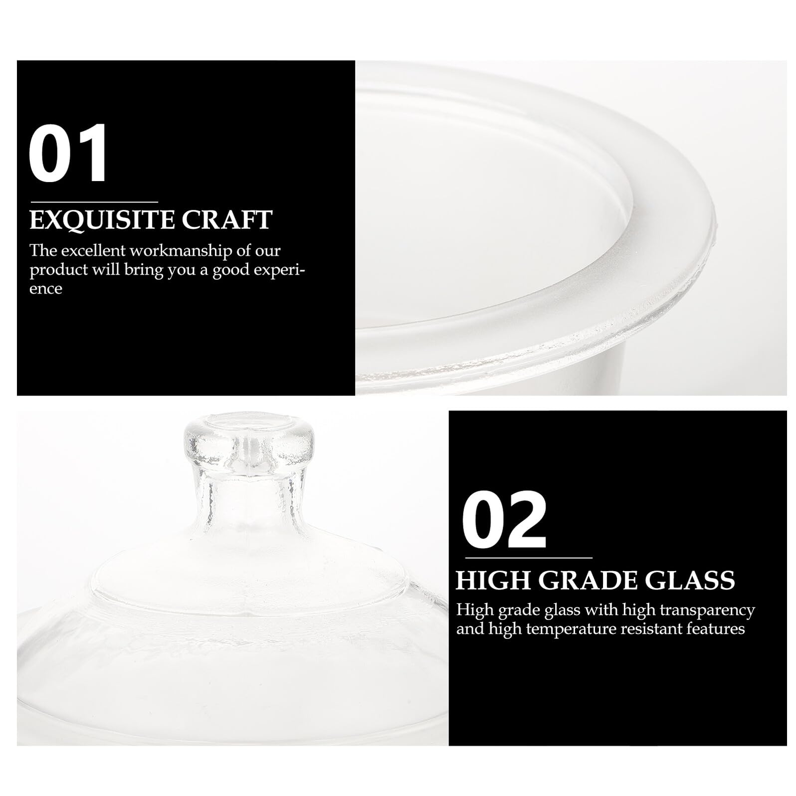Healvian Vakuum Exsikkator Glas 150mm Trocknerflasche Labor Exsikkatorgefäß mit Lochboden Transparent Glas für Wissenschaftliche Experimente