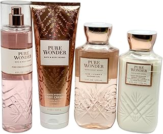 Bath & Body Works PURE WONDER Deluxe Gift Set - Fragrance Mist - Body Cream - Body Lotion - Shower Gel - Full Size