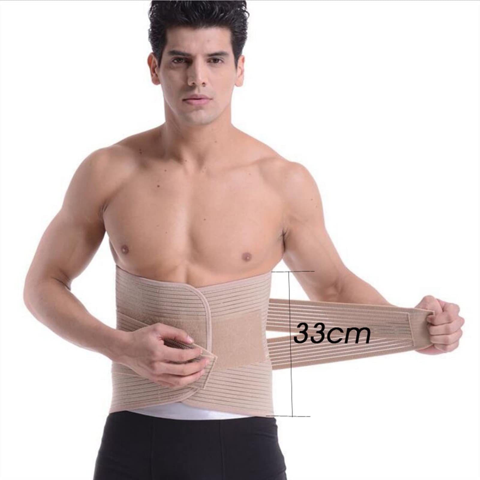 Cinturón De Soporte Lumbar Para Hombres Y Mujeres, Elástico Ajustable, Soporte Para La Parte Inferior De La Espalda, Cinturón Recortador De Cintura, Descompresión, Alivia El Dolor De Espalda Baja