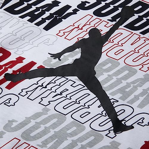 Jordan Boy's JM Vibes All Over Print Short Sleeve Tee (Big Kids) White MD (10-12 Big Kid)2