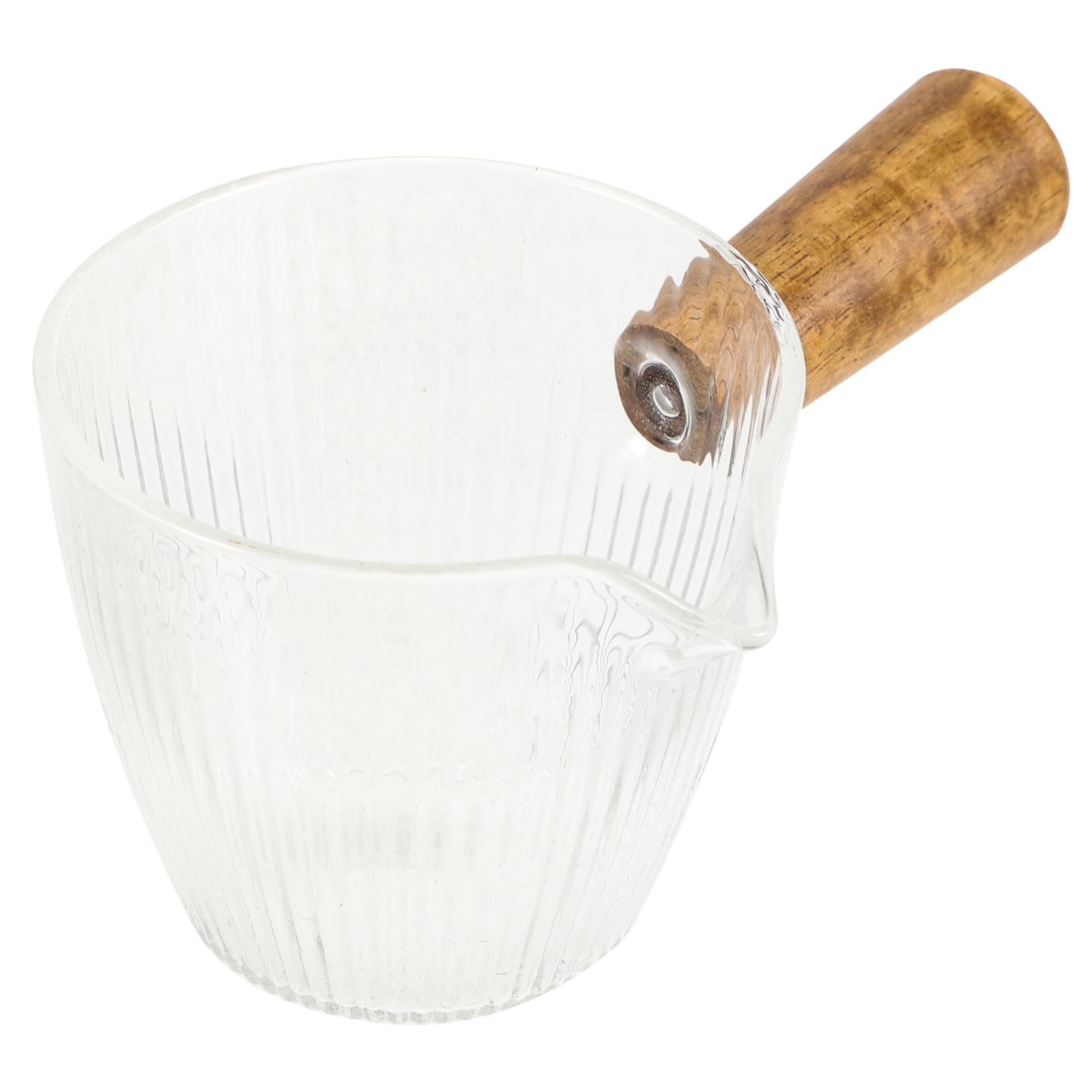 STOBOK Small Glass Pitcher Handle Clear and Tea Jug for Home Restaurant and Shop Use Kitchen Pitcher