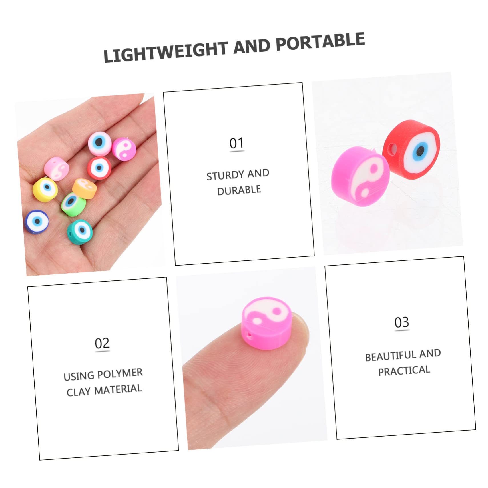 Gadpiparty 4 Set Perline Diy Argilla Polimerica Perline Miste Per Creazione Braccialetti E Collane Accessori Fai Da Gioielli E Decorazioni 200 Pezzi*4