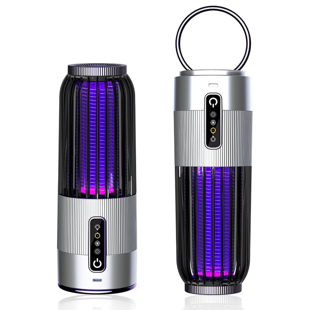 2026 NEW Electric Fly Zapper, Electric Mosquito Killer, Mosquito Killer Lamp, Dual-Mode Power Supply (USB/solar), Dual-Purpose Bug Zapper & Lighting Lamp for Home, Garden, Camping etc