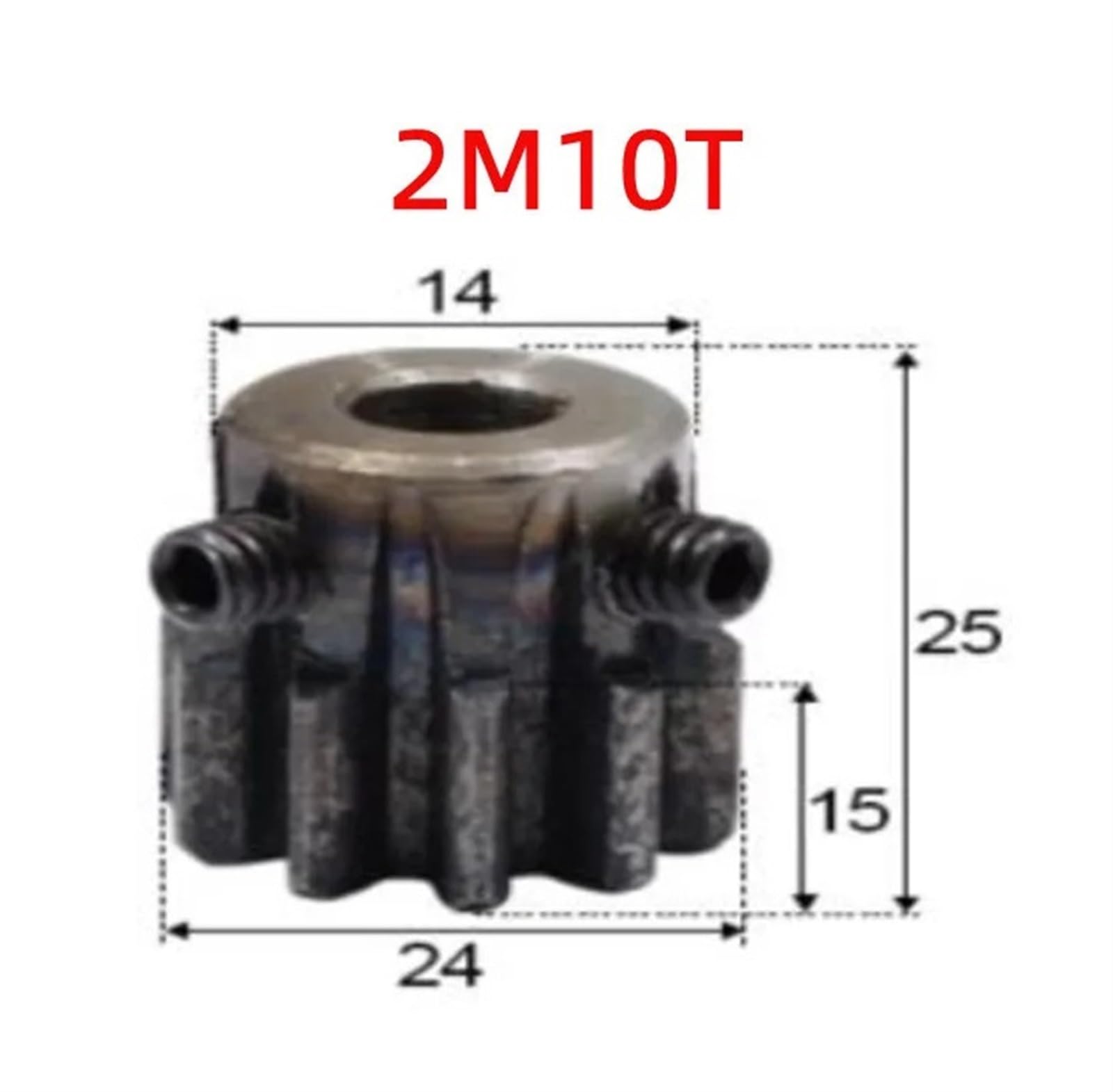 Bevel Gear Pinion Hardware Mechanical 1pcs Spur Gear Pinion 2M 10T 2Mod 10 Teeth Right Teeth Hole 8mm Steel Major Gear CNC Gear Rack Transmission