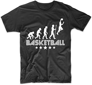 Men's Basketball Shirt - Basketball Evolution Retro Style Graphic T-Shirt
