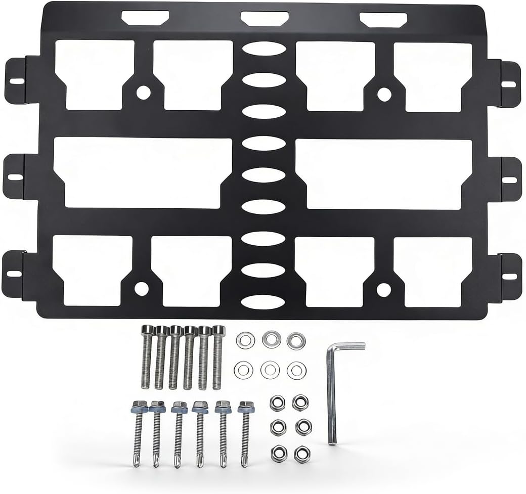 Mounting Plate, 100 Lbs Heavy Duty Carbon Steel, Wall or Floor Mount for Tool Storage and Organization System