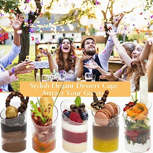 TOFLEN 50 Pack 2.2 oz Mini Dessert Cups with Spoons by TOFLEN - Used condition - Image 4
