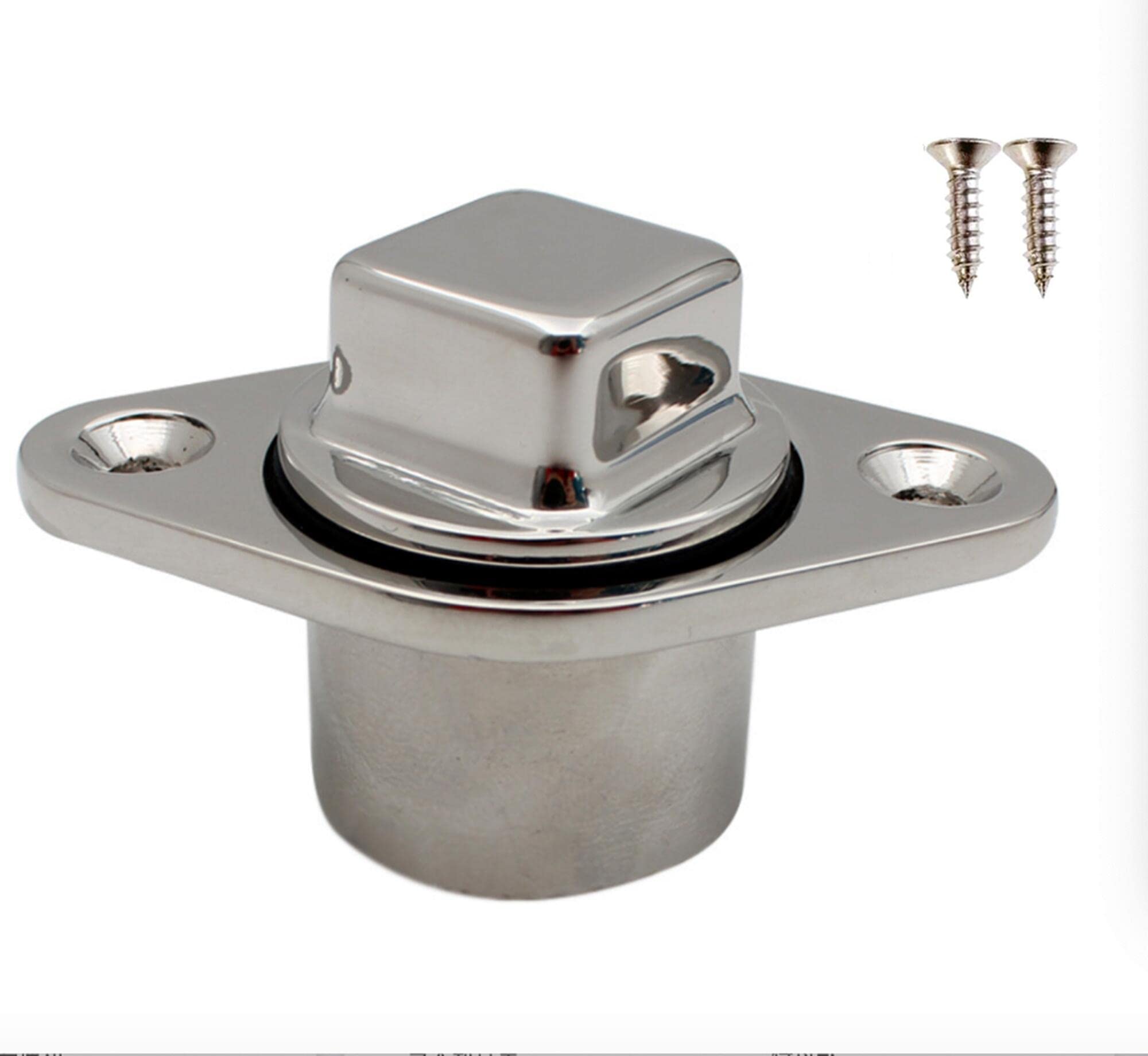1/2 Pcs Boat Bung Drain Plug?316 Stainless Steel 70mm Water Plug Yacht Outlet Plug DrainW/Rubber Seal washers (1)
