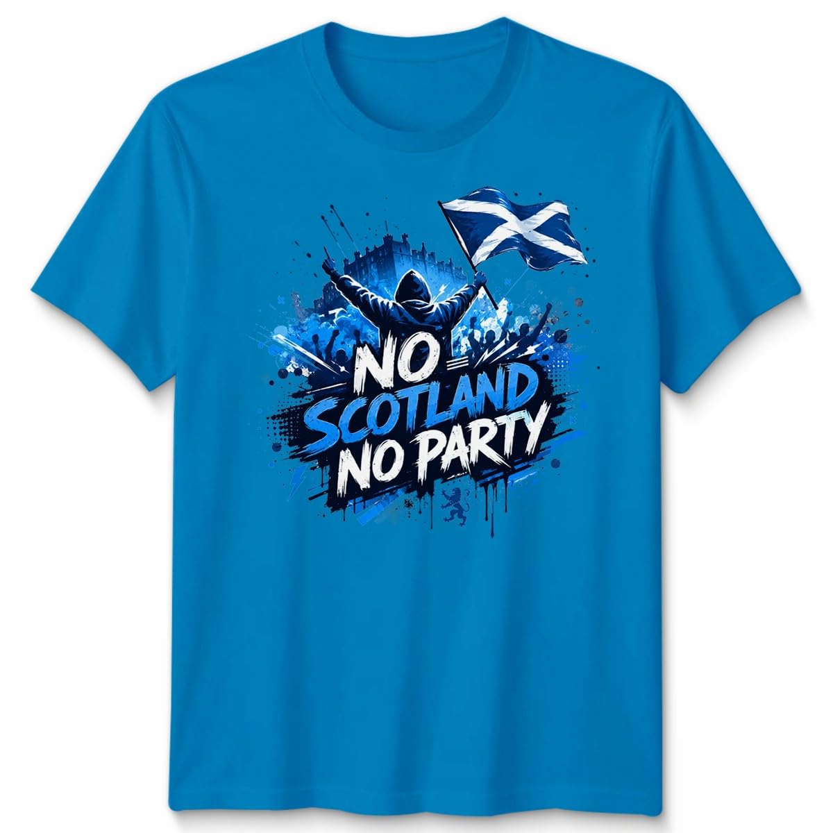 No Scotland No Party Unisex Football T Shirt Game Day 2026 Scotland Soccer Fans Foooty Tee Gift Unisex M Azure Blue — image 1