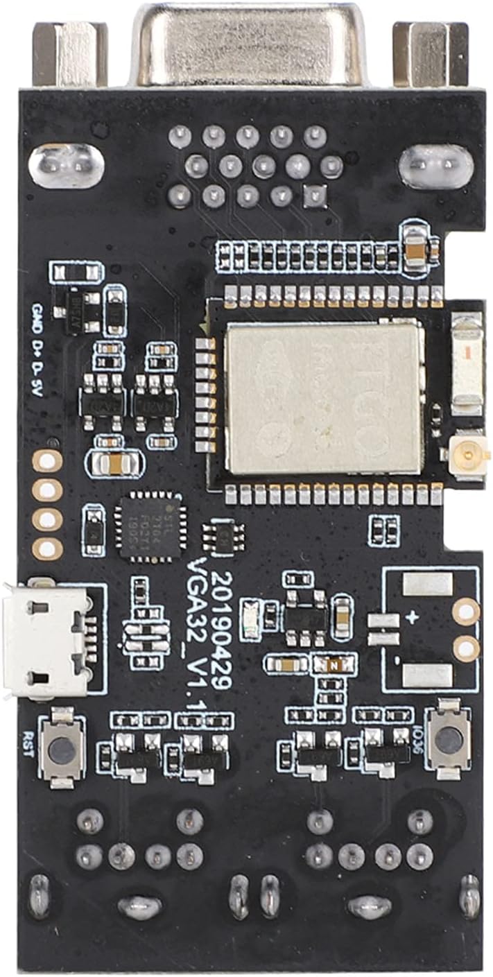 VGA Control Module, VGA32 Control Module for Keyboard, PS/2 Control Module with Micro32 Chipset, Graphics Library Game Engine ANSI/VT Terminal for ESP32