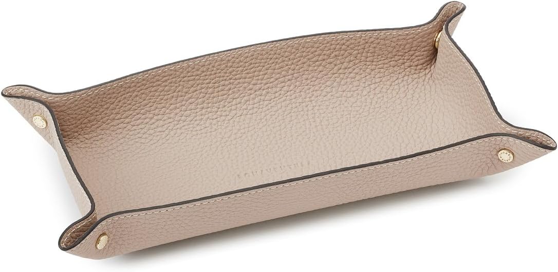 【ボナベンチュラ】バレットトレー シュリンクレザー (ロング) [グレージュ ] レザートレー ヨーロッパ最高級レザー 本革 プレゼ