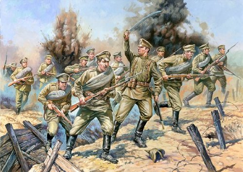 Zvezda 500788082-1:72 WWI Russian Infantry Figure Set