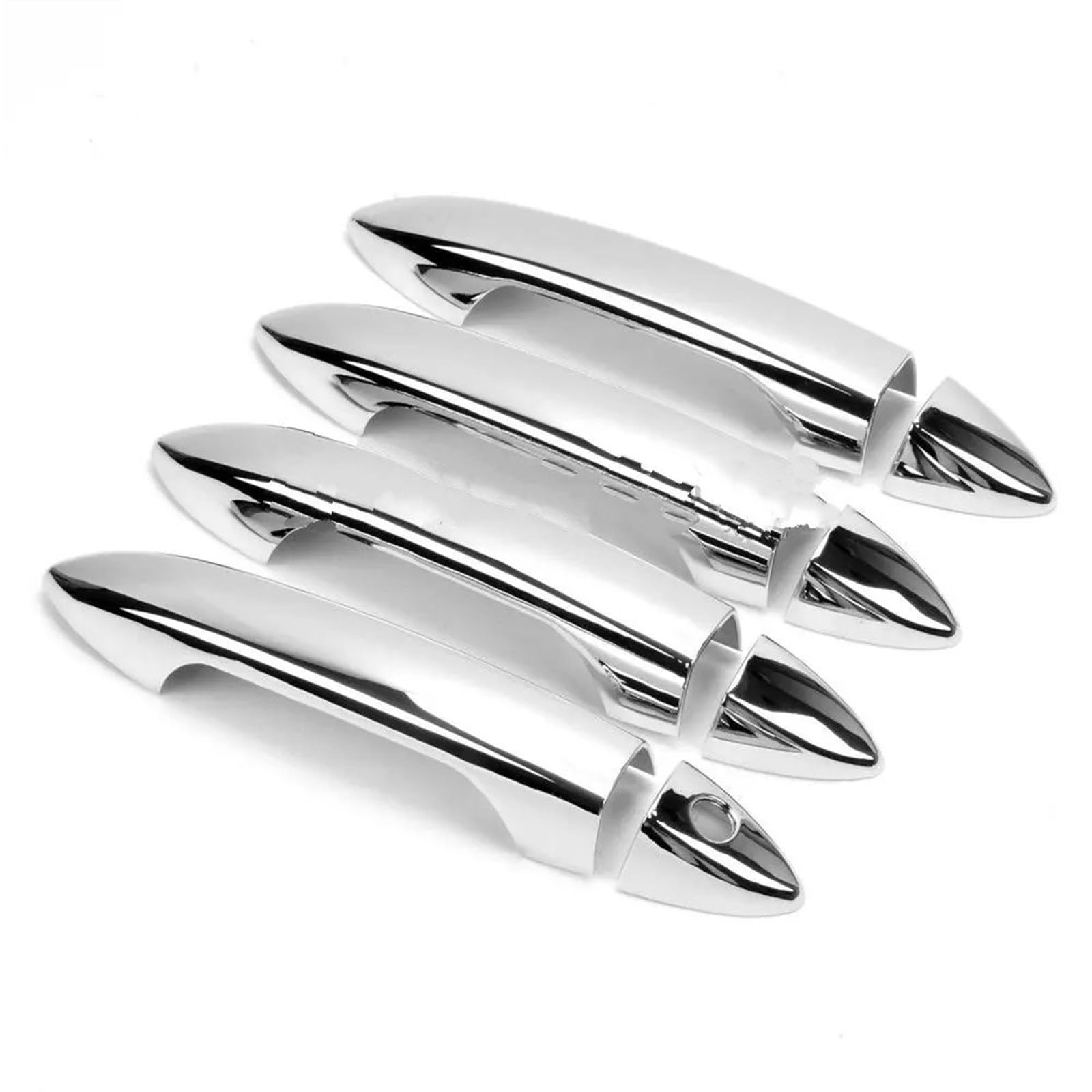 OUVECR for Accord MK9 2013 2014 2015 Door Handle Cover with Smart Key Hole ABS Chrome Molding Trim Bezel Accessories Car Outer Door Handle(No Smart Keyhole)
