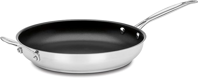 Cuisinart Chef's Classic stainless nonstick 12 inch skillet with helper handle