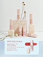 Vista 6 de INTO YOU Tinte labial mate súper permanente, suave y ligero, suave y suave, lápiz labial nude de doble uso (W4)