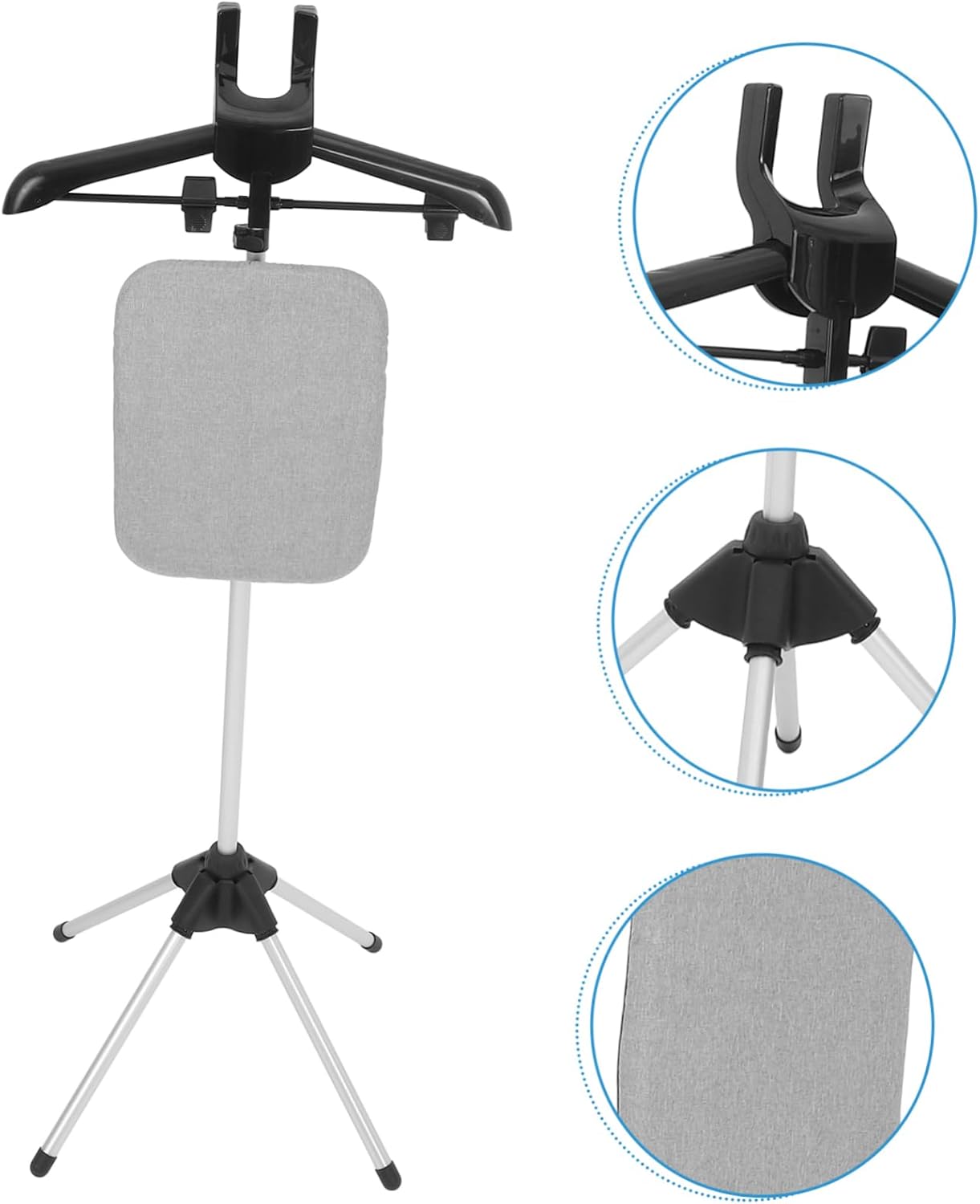 Portable Ironing Board Flat Ironing Area Collapsible Steamer Rack for Pot Garment Stable Folding Stand Height Steaming Rack