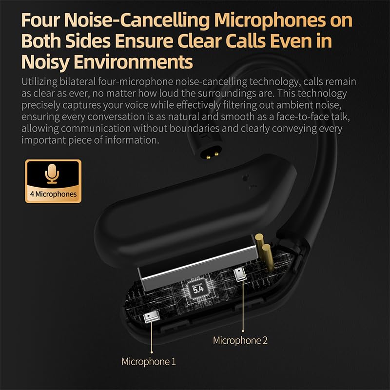 Image of KZ AN01 Bluetooth 5.4 True Wireless Earbuds Earhook with ANC Active Noise Cancellation, LDAC Decode HiFi TWS Earphone Adapter