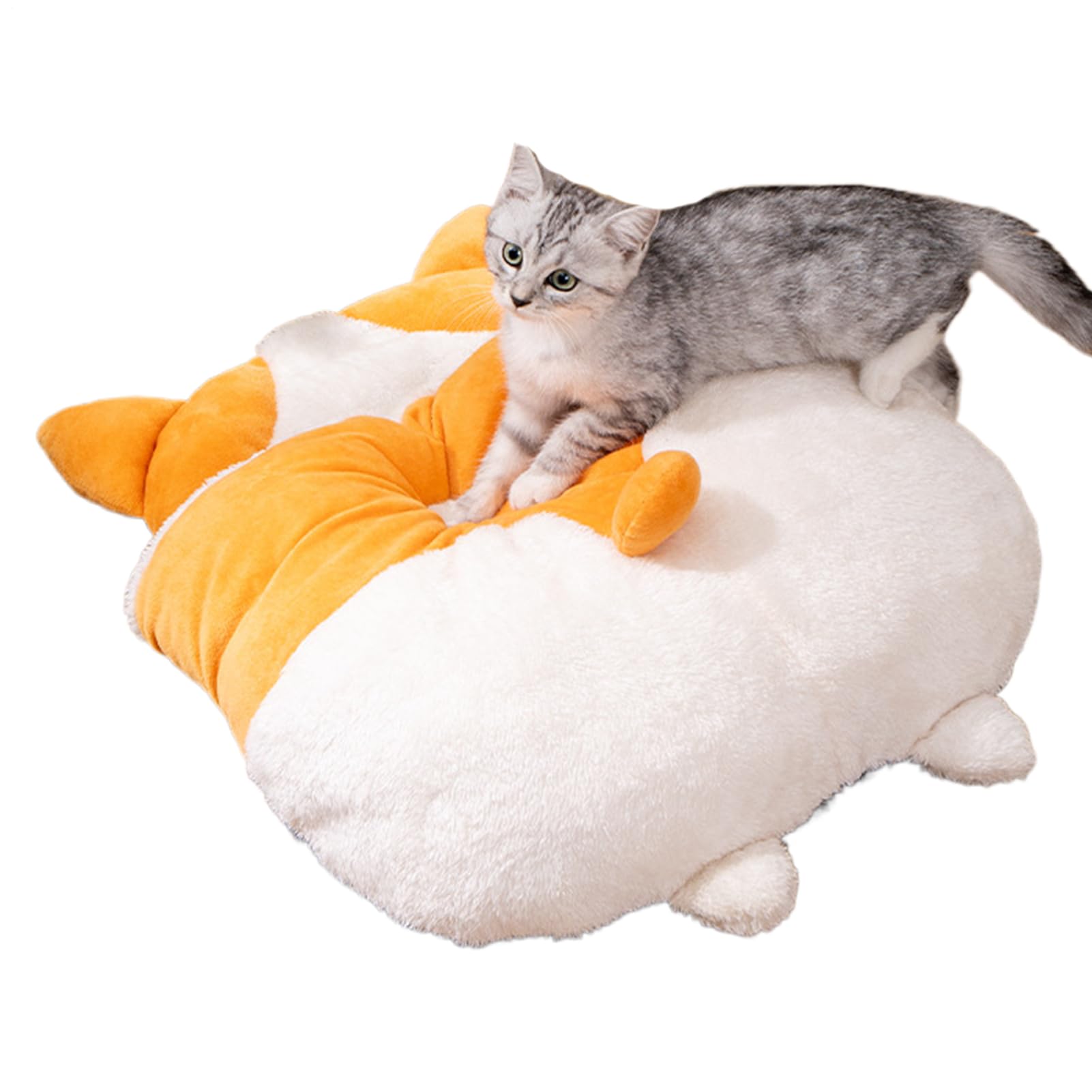 Nid Cat Bed Cave et lit de chat lavable forme de chien réchauffement confortable