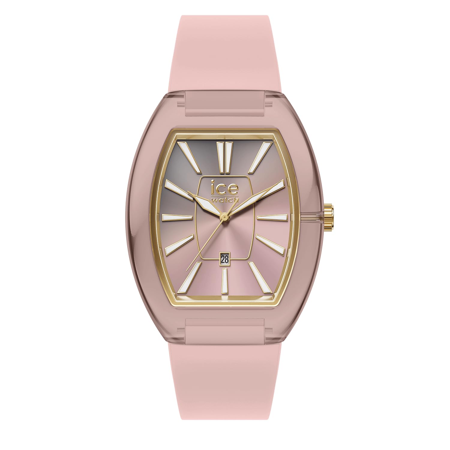 Montre ICE Boliday Pour Femme - Boîtier Plastique Chocolat, Bracelet Silicone - Étanche 5 ATM, Taille Small