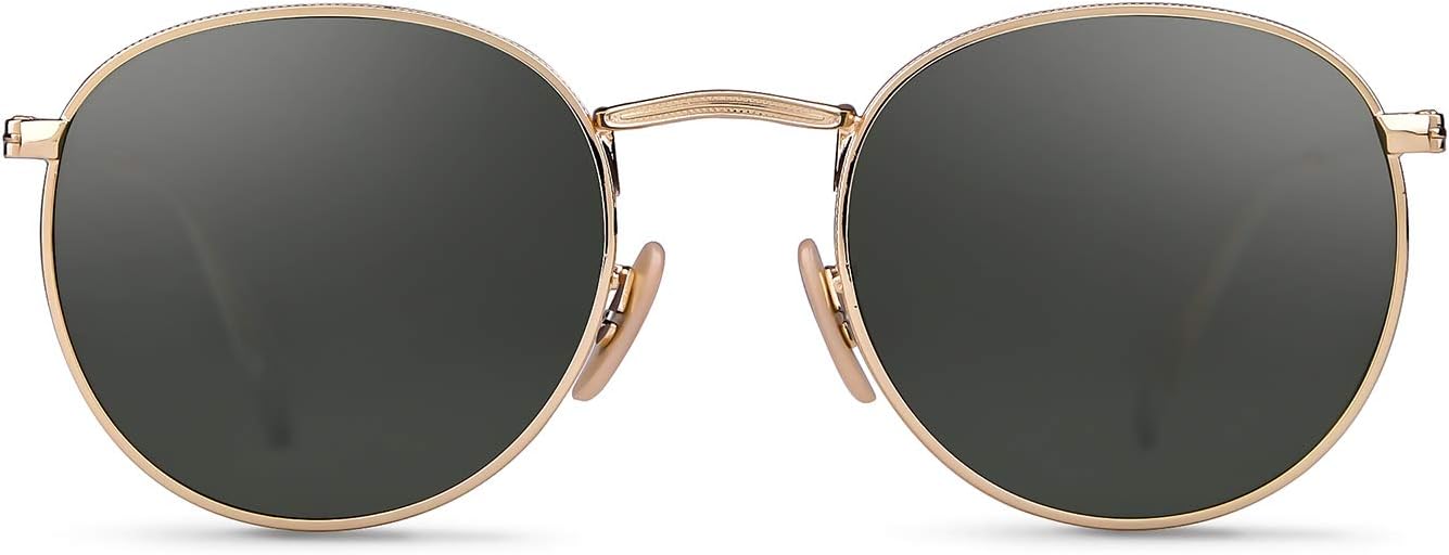 GIFIORE Small Round Polarized Sunglasses for Women Men Classic Vintage Retro Shades UV400
