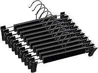 Vista 15 de Paquete de 20 perchas para faldas con clips ajustables antióxido para pantalones, faldas, perchas para ropa, azul claro