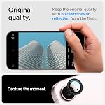 Spigen Camera Lens Screen Protector [GlasTR Optik Pro] designed for iPhone 17e / 16e - Black [2 Pack]