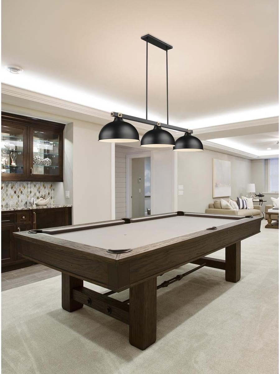 Z-Lite 1955-3MB-RB-D13MB Bronte - 3 Light Billiard-9.75 Inch Tall and 13 Inch Wide
