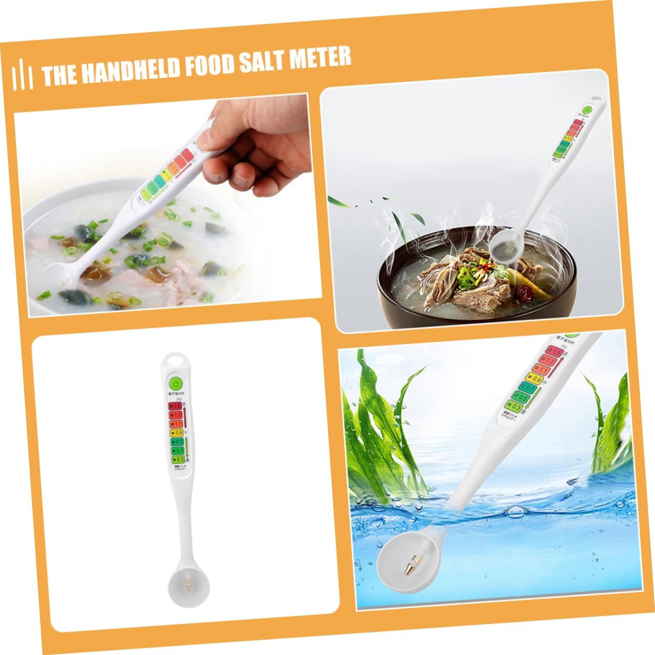 Alipis Salinity for Aquarium Digital Salt Level Handheld Salt Tester for Fish Tank