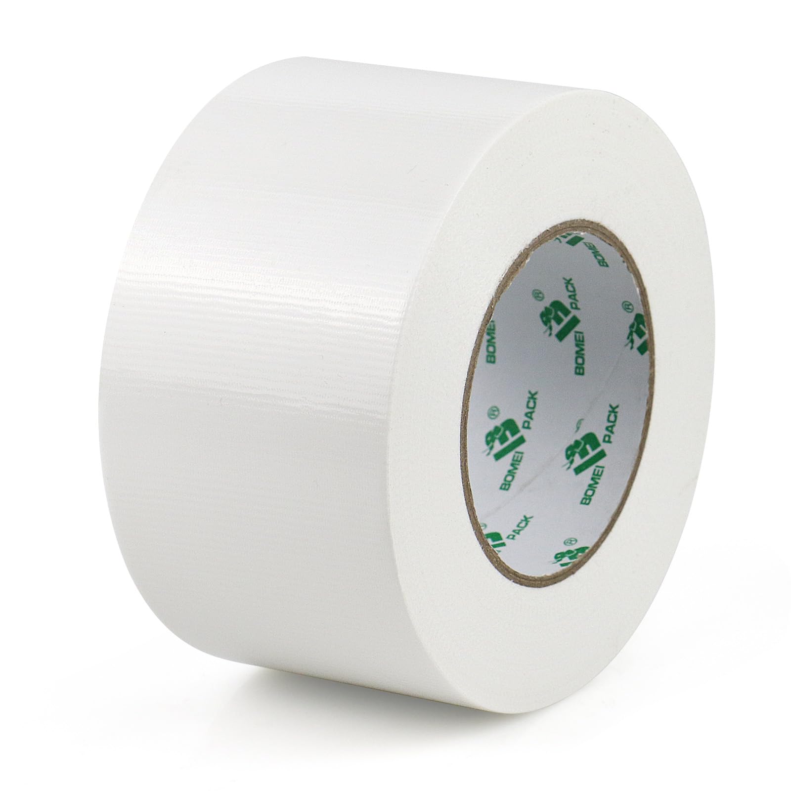 BOMEI PACK Cinta americana blanca profesional, 75 mm x 50 m, cinta impermeable de tela para reparaciones, manualidades, uso en interiores y exteriores - 1 Rollo