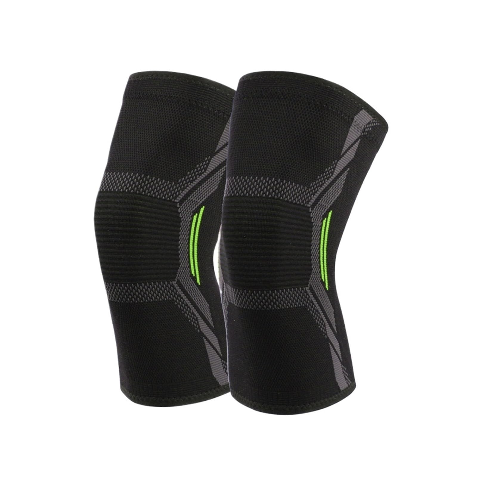 Genouillères De Sport 2Pcs/Pair Sports Knee Support Elastic Compression Non-Slip Patella Brace Fitness Running Cycling Basketball Volleyball Knee Pads pour Running, Rando
