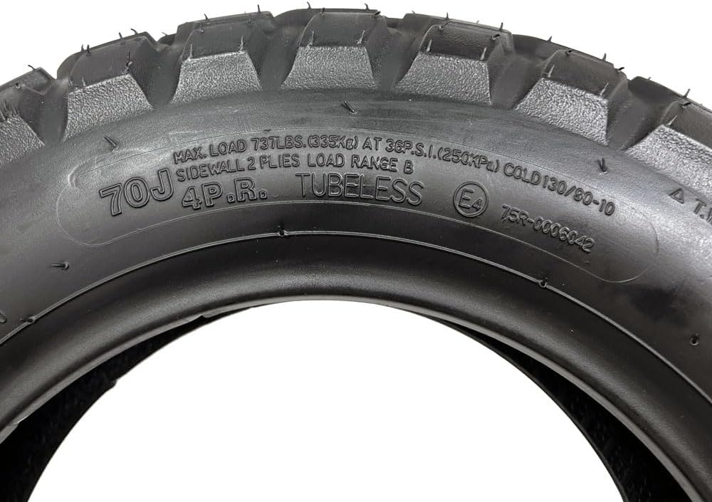 MMG Tire 130/90-10 Tubeless Type Dual-Sport Block Front or Rear