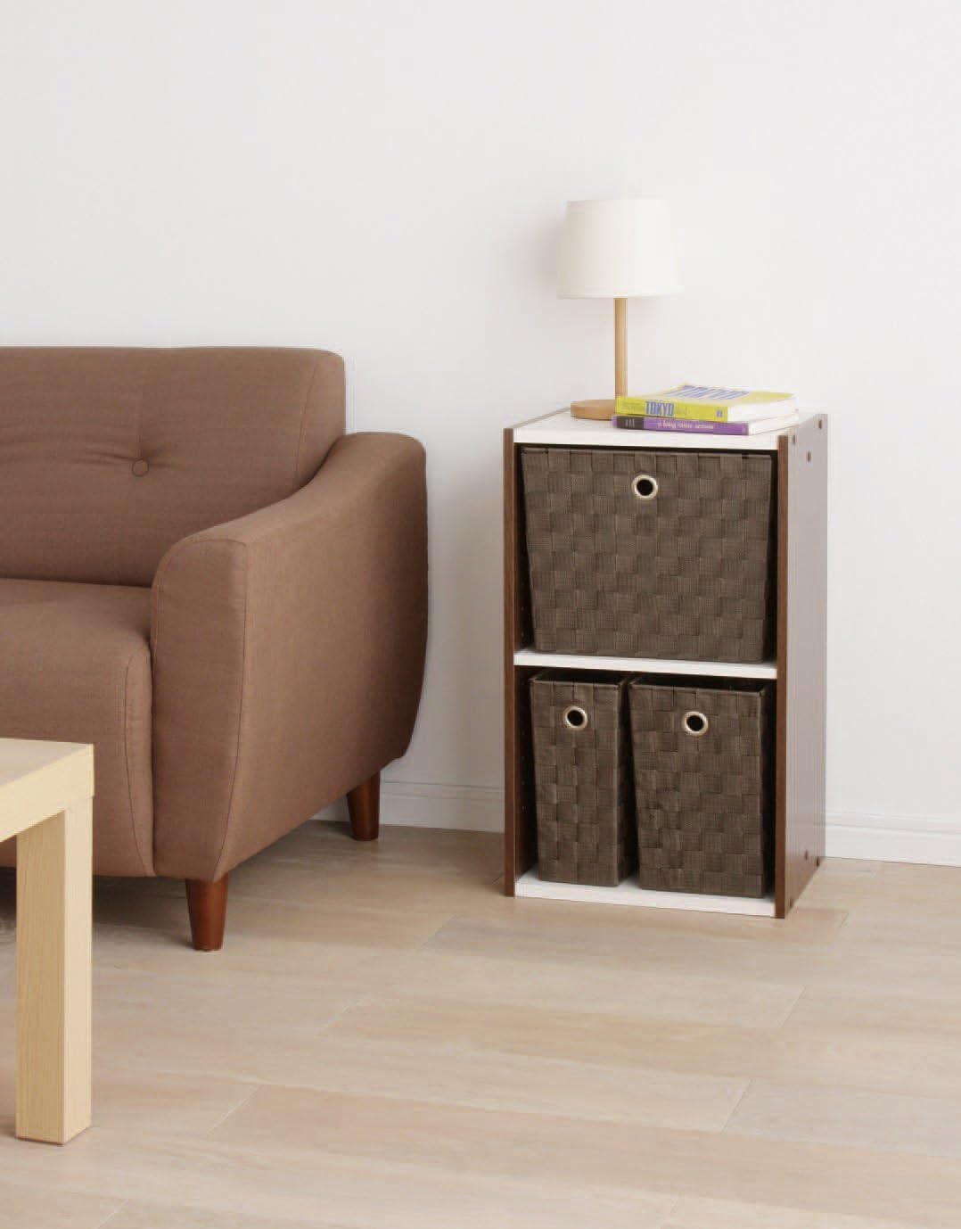 Iris Ohyama CBK-16D Basket, Brown, Width 6.5 x Depth 10.2 x Height 10.2 inches (16.5 x 26 x 26 cm)