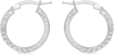 Brilliance Fine Jewelry Rope Twist Hoop Earrings In Sterling Silver 40mm