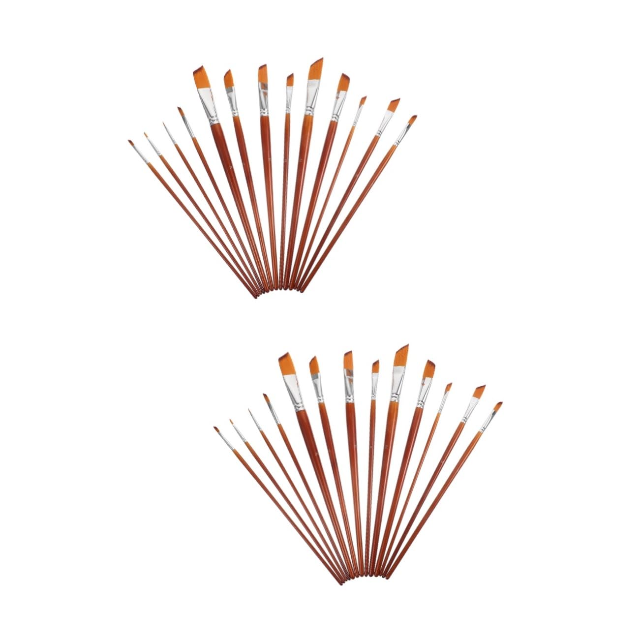 SHINEOFI 26 Piezas Pincel Acuarela Pincel Arte Pigmento Mural Trajes Lino Suministros para Estudiantes Traje Lino Pinceles para Pintar Pintura a Granel Cabello Corto Madera