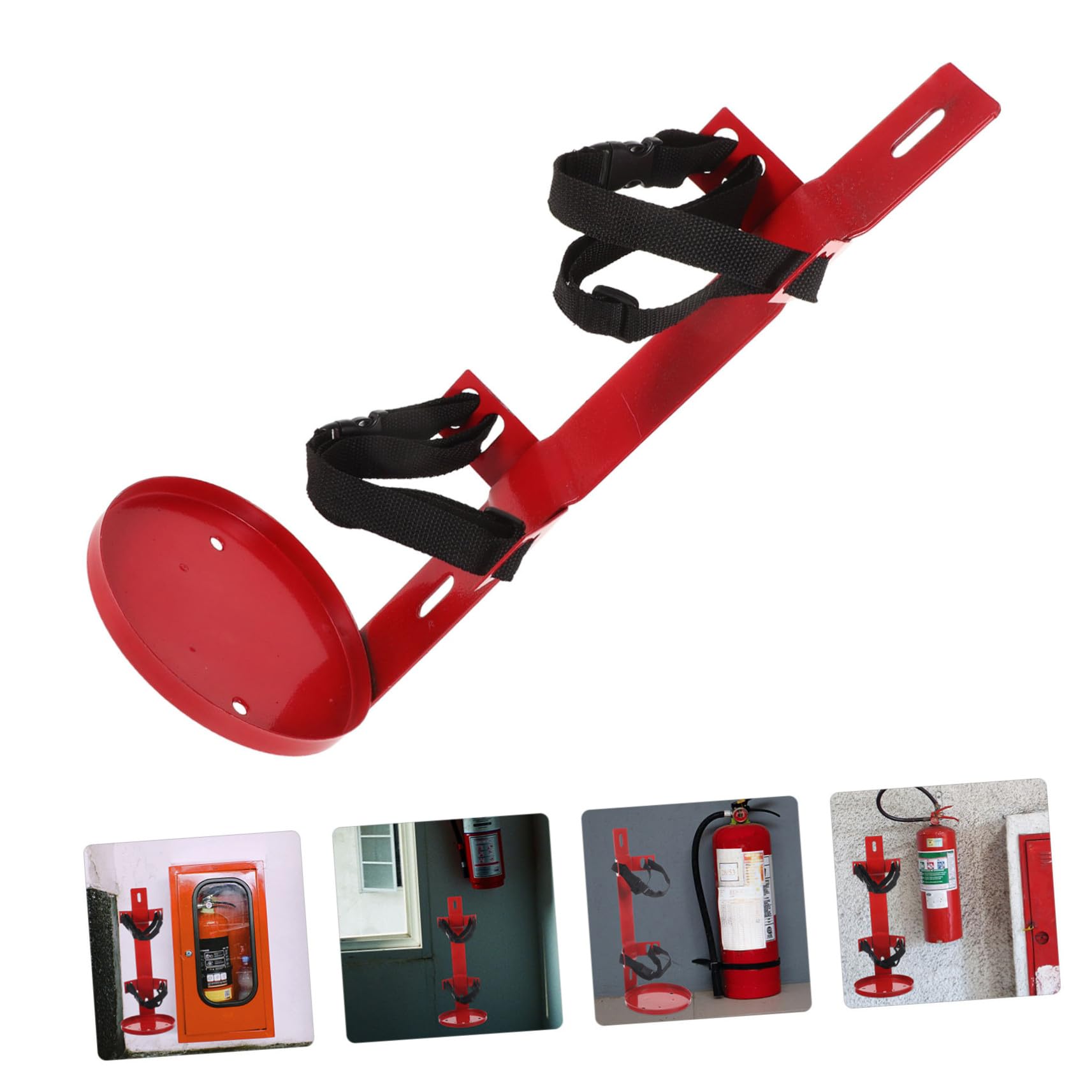Homoyoyo Soporte para Extintor de Incendios con Correa Fiable Montaje Compacto para Vehículos y Autobuses Compatible con Varios Instalación Rápida y Segura