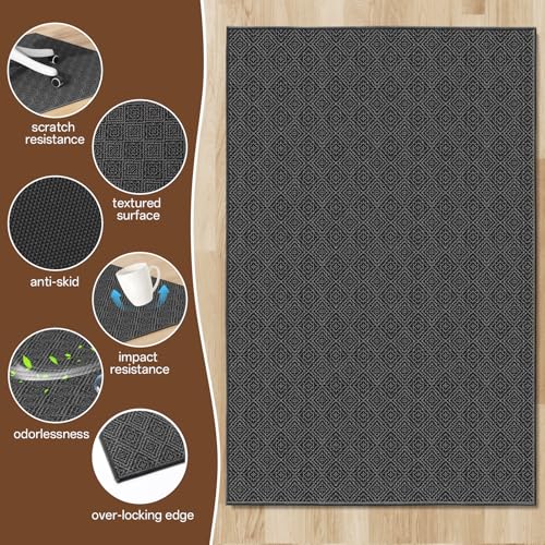 KMAT Office Chair Mat 45x53in Heavy Duty Hardwood Tile Floor Protector Floor Mat Computer - image 4