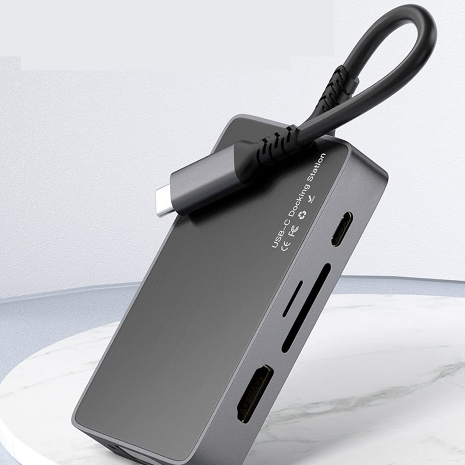 USB C Hub Alluminio Tipo-C Dock Station con 3 porte USB 3.0 Card Splitter PD Hub per laptop Computer Splitter per Laptop
