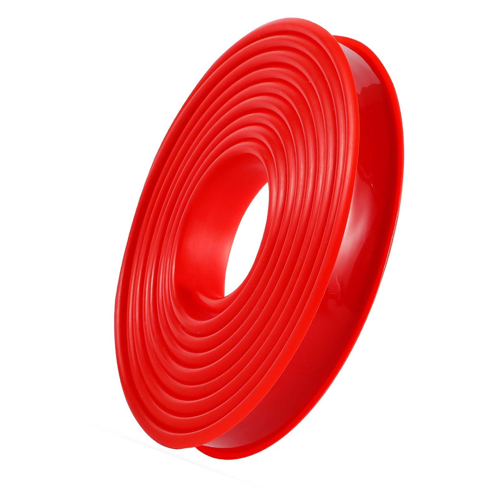 U-Shape Flexible Furniture Edge Banding, U-Shape Edge Banding Self-Adhesive TPE Baby DIY Multicolor 9-40mm for Table Cabinet(Red,Inner Width 32mm)