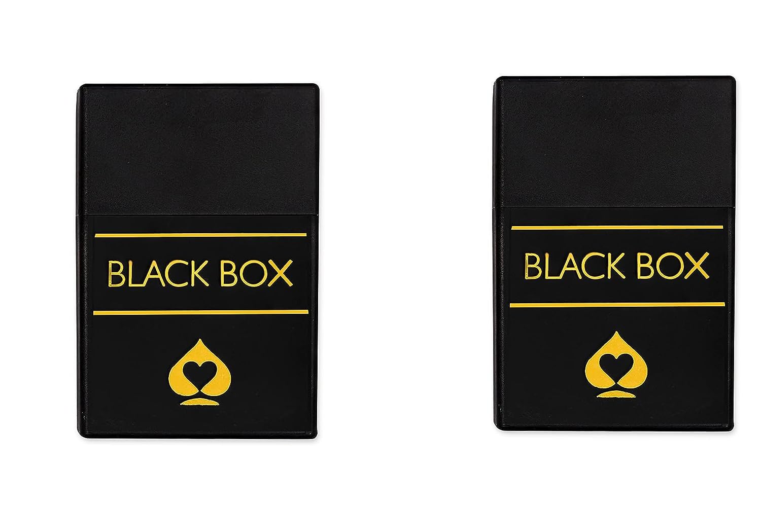 MotoArt Black Box Premium Plastic Playing Cards With Case, Waterproof, Bridge Size For Kid - Multicolor, Pack Of 2