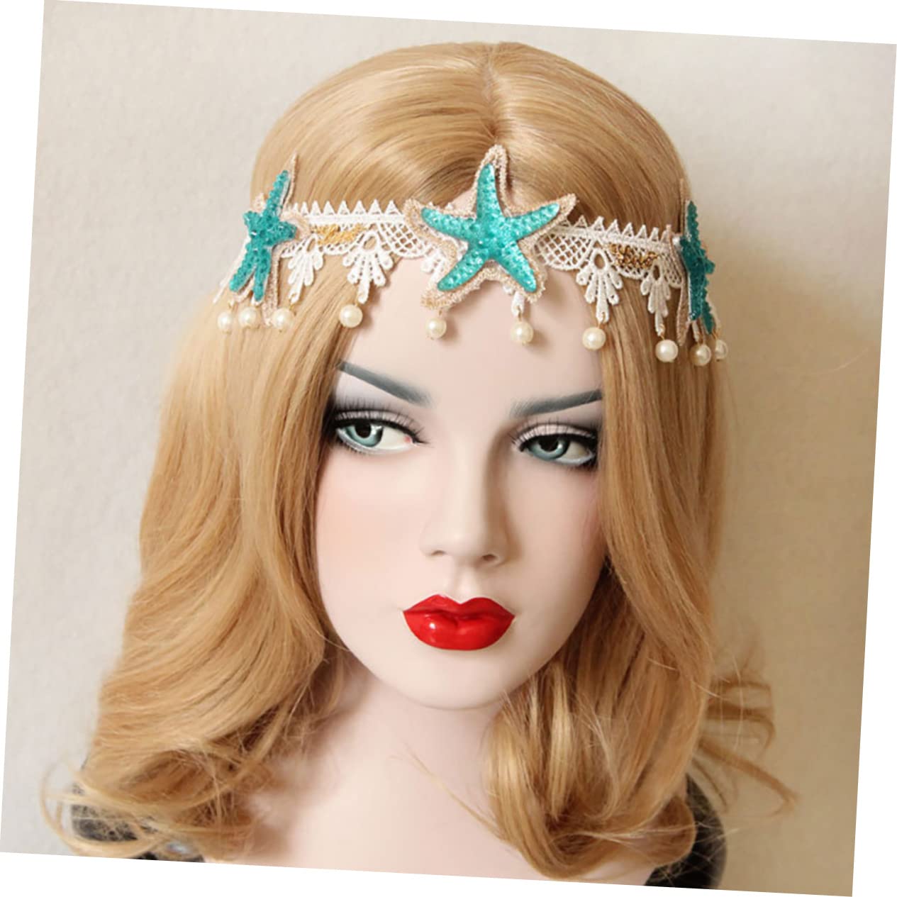 Healeved Lot De 5 Bandeaux Élégants En Dentelle Avec Étoiles De Mer Pour Cheveux Couvre-chef Décoratif Pour Soirée De Mariage