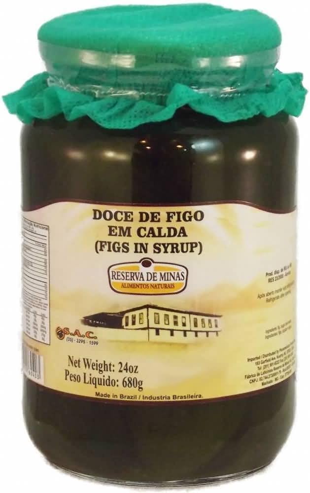 Figs in Syrup - Doce de Figo em Calda - Reserva de Minas - 24oz. (680g)
