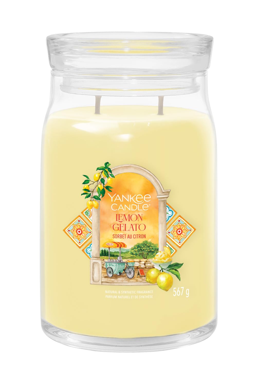 Yankee Candle Yellow Lemon Gelato Large Jar