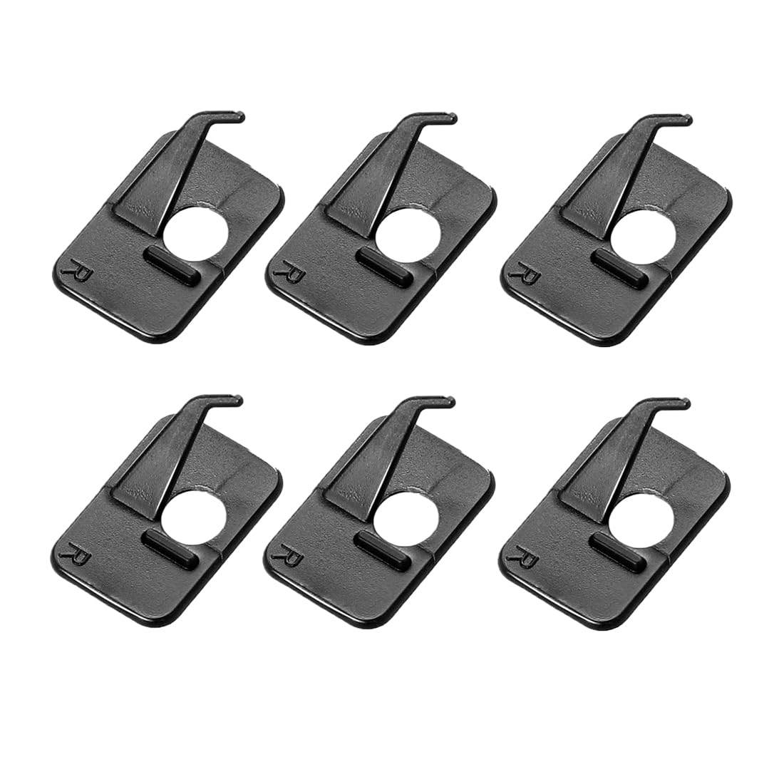 Lot de 6 supports Arc Composé, De Flèche Pour Arc recourbé, En plastique Pour arcs composés, Noir Avec dos adhésif, Accessoire de cible pour main droite