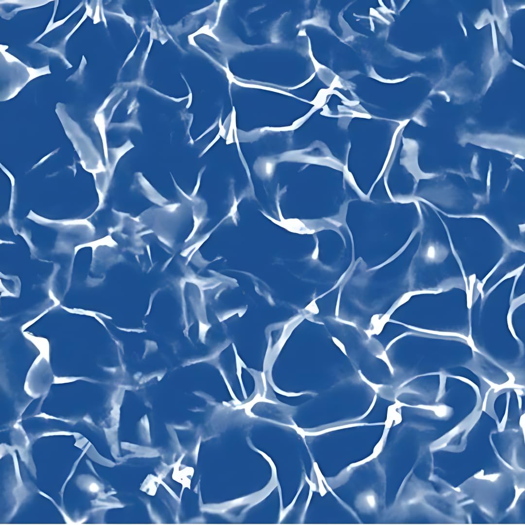 poolomio® Poolinnenfolie blau Marmor für Rundbecken 460 x 120 cm | 0,4 mm Stärke | Innenhülle Pool aus hochwertigem PVC | Ersatzfolie mit 10 cm Überlappung