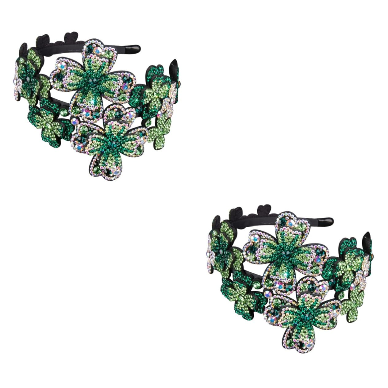 FOMIYES 2stücke Rhinestone Haarreif Für Damen Rutschfester Haarschmuck Mit Kristallen Elegantes Accessoire Für Besondere Anlässe Und Alltag Für Verschiedene Frisuren Und Jeden Look