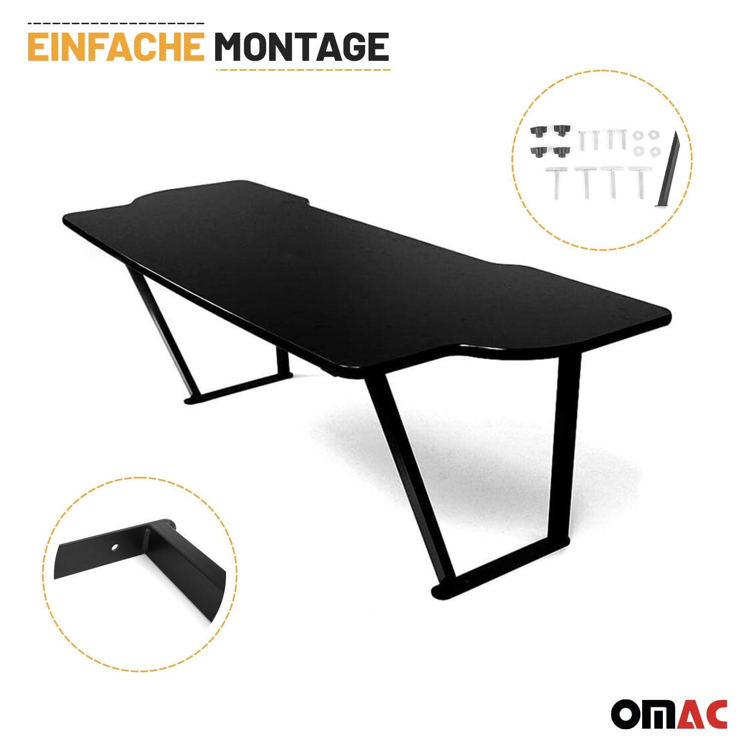 OMAC Klappmatratze Multiflexboard Set Konsolen kompatibel mit VW T5 T6 T6.1 Multivan 2003-2024