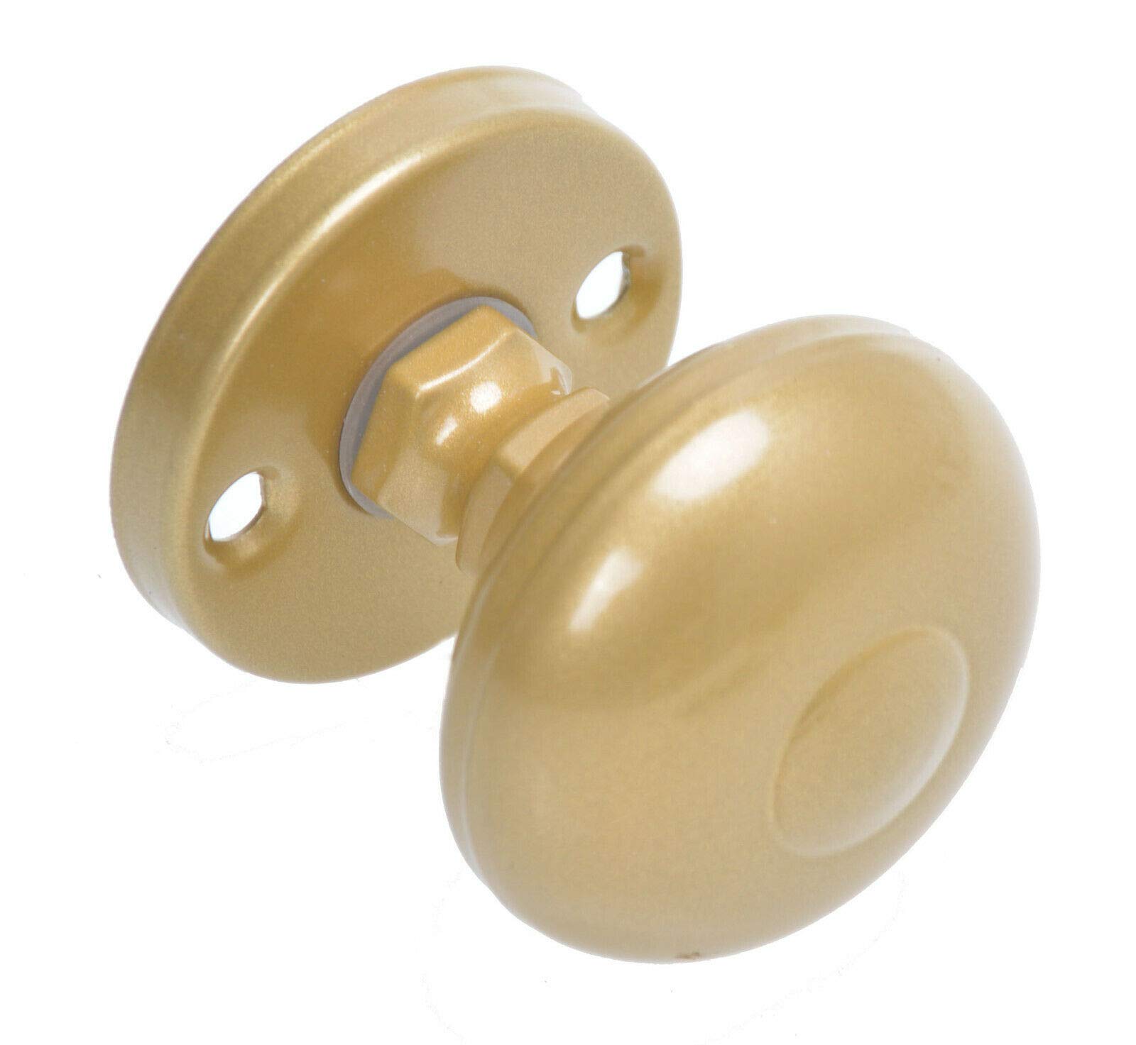 Lienbacher Silvio Bi-Color Door Knob Set - Round Rosettes, 8mm Square Spindle - View #2