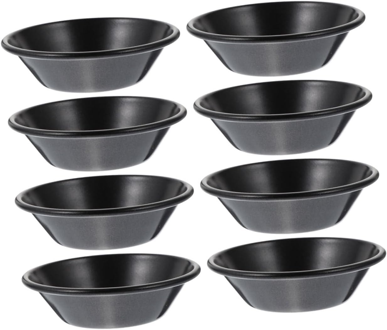 Ciieeo 8pcs Carbon Steel Egg Tart Molds Tart Pans Baking Molds Home Baking Supplies