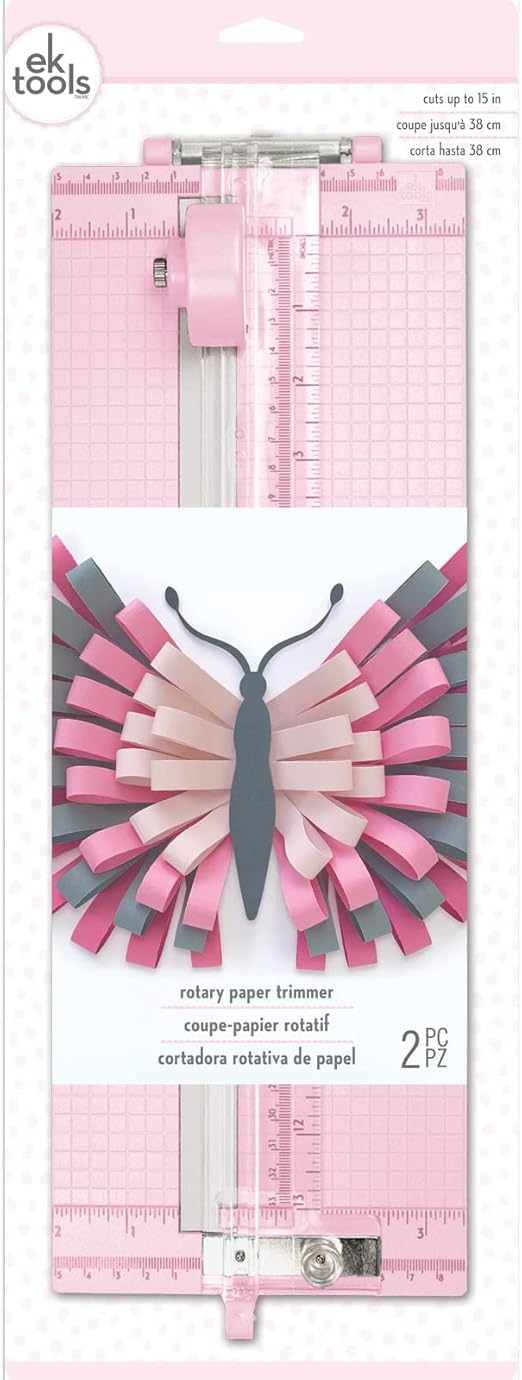 EK Success Rotary Paper Trimmer-Pink