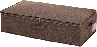 XuQiZZpp Bolsa de almacenamiento para debajo de la cama con cremallera, plegable, gruesa, transpirable, para ropa y edredones